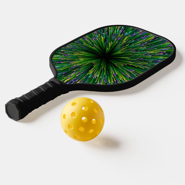 Abstrakter Platz, grüner Blastpalast Pickleball Schläger (Ablage2  )
