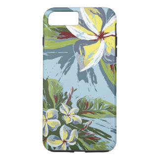 Abstrakter Plumeria-Entwurf Case-Mate iPhone Hülle