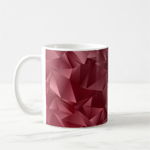 Abstrakter, polarer Hintergrund. triangulierte Tex Kaffeetasse
