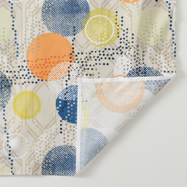 Abstrakter Polka-Punkt Wandteppich (Detail)