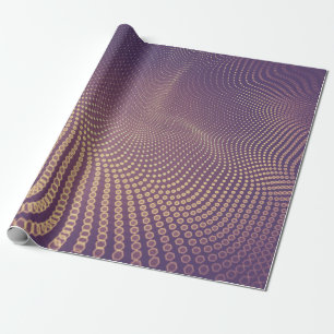 Abstrakter Polygonraum mit dunklem Poly-Hintergrun Geschenkpapier