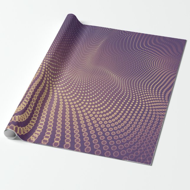 Abstrakter Polygonraum mit dunklem Poly-Hintergrun Geschenkpapier (Ungerollt)