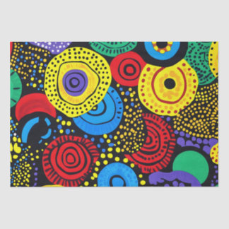 Abstrakter Punkt 4 Seidenpapier