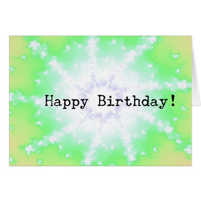 Abstrakter Ray, Geburtstag (Vorderseite (Horizontal))