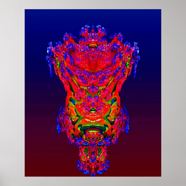 Abstrakter Reflektionstraum Poster (Vorne)