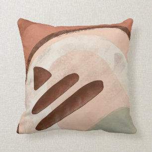 Abstrakter Regenbogen Bio Formen Moderne Kunst Kissen