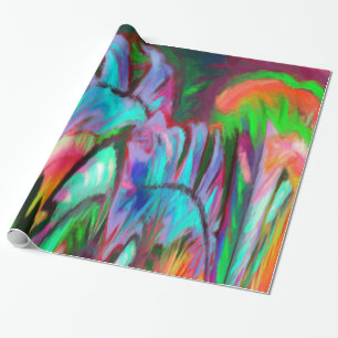 Abstrakter Regenbogen Geschenkpapier