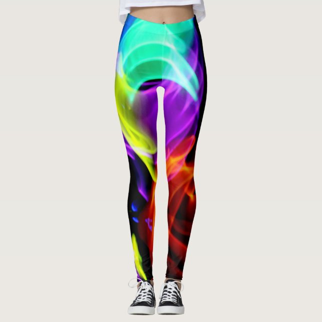 Abstrakter Regenbogen-helle Strumpfhosen (Vorderseite)