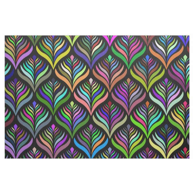 Abstrakter Regenbogen in Klappfarben Stoff (Fat Quarter (45,7 x 55,9 cm))