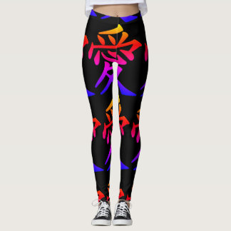 Abstrakter Regenbogen Leggings
