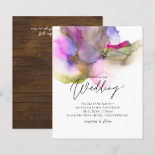 Abstrakter Regenbogen Lila Hochzeit