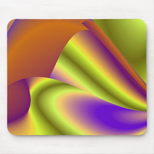 Abstrakter Regenbogen Mousepad (Vorne)