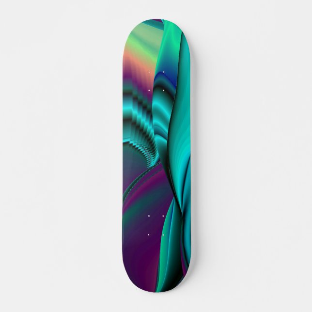 Abstrakter Regenbogen Skateboard (Vorne)