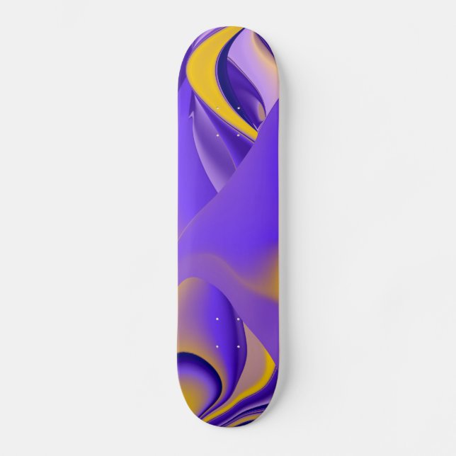 Abstrakter Regenbogen Skateboard (Vorderseite)