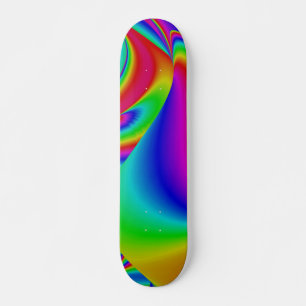 Abstrakter Regenbogen Skateboard