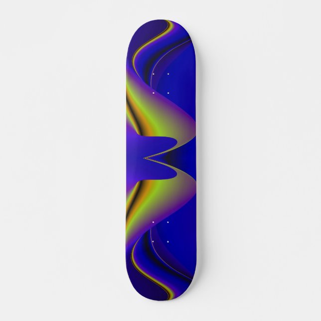 Abstrakter Regenbogen Skateboard (Vorne)