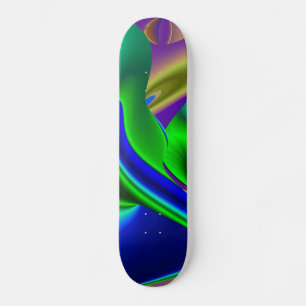 Abstrakter Regenbogen Skateboard