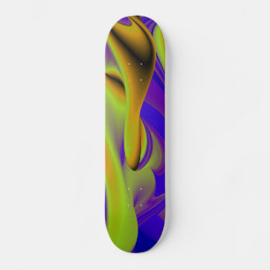 Abstrakter Regenbogen Skateboard