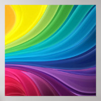 Abstrakter Regenbogen Swirl Canvas Print