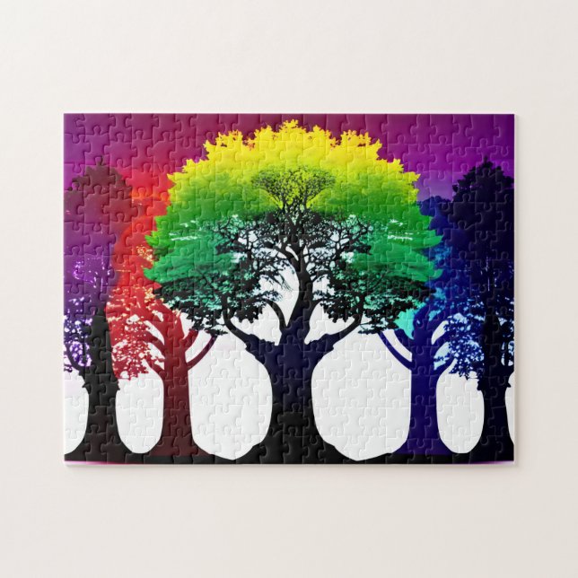 Abstrakter Regenbogenwall (Horizontal)