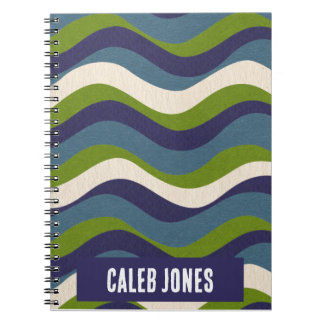 Abstrakter Retro-Flow, Schreibjournal, Notizblock