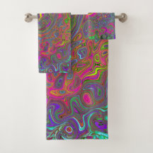 Abstrakter Retro-Flüssig-Swirl, schlaff