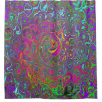 Abstrakter Retro-Flüssig-Swirl, schlaff