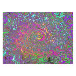 Abstrakter Retro-Flüssig-Swirl, schlaff Tischdecke