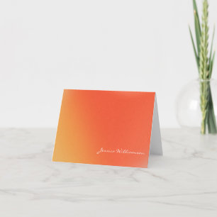 Abstrakter Retro-Gradient Orange Personalisierter 