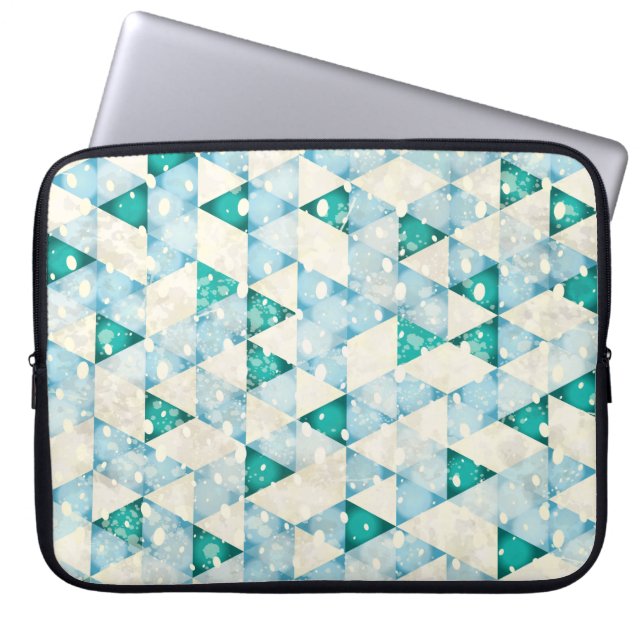 Abstrakter Retrohintergrund Laptopschutzhülle (Vorderseite)