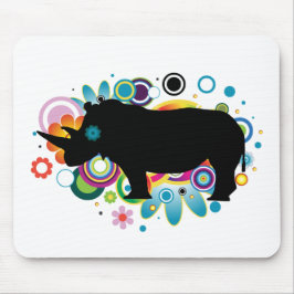 Abstrakter Rhino Mousepad