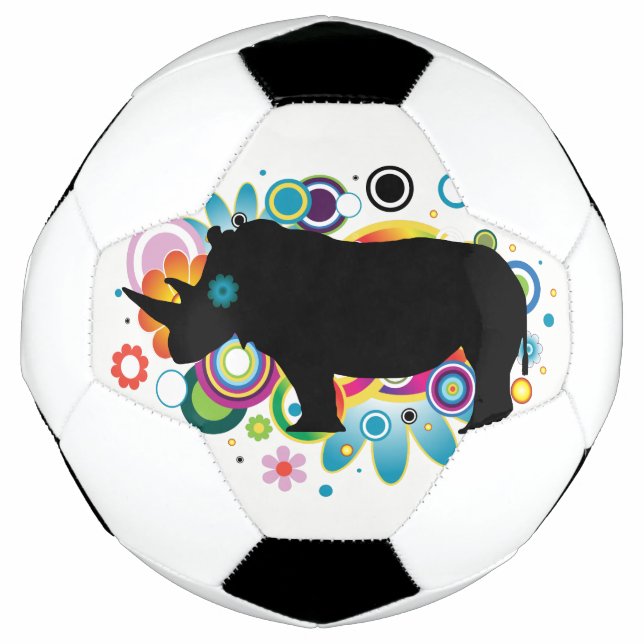 Abstrakter Rhino Soccer Ball (Vorderseite)