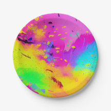 Abstrakter rosa Neon-Farbspritzer