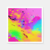 Abstrakter rosa Neon-Farbspritzer