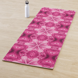 Abstrakter Rosa Stern Yogamatte