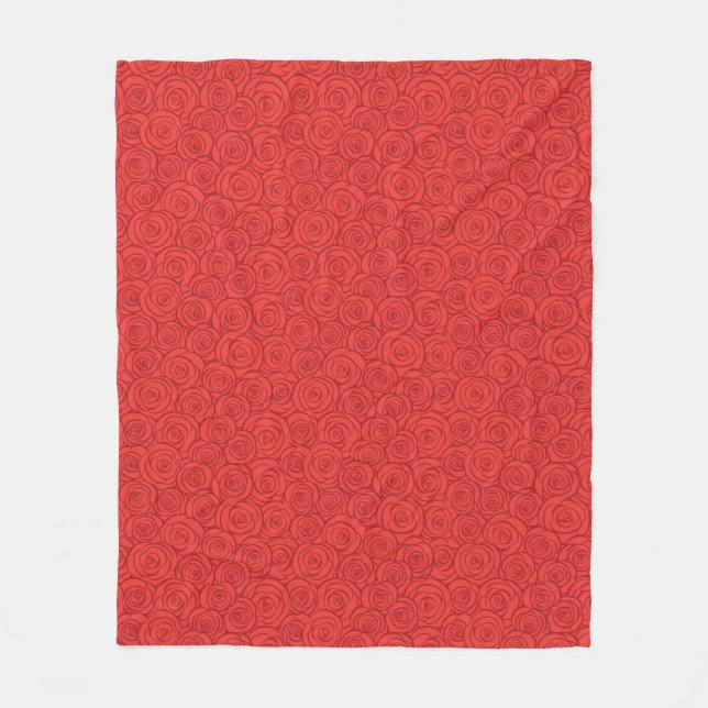 Abstrakter Rosen-Hintergrund Fleecedecke (Vorderseite)