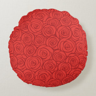 Abstrakter Rosen-Hintergrund Rundes Kissen