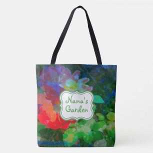 Abstrakter Rosengarten Tasche