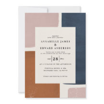 Abstrakter Rost, Marine + rosa Moderne