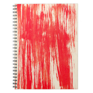 Abstrakter roter Hintergrund in Aquarellfarben Notizblock