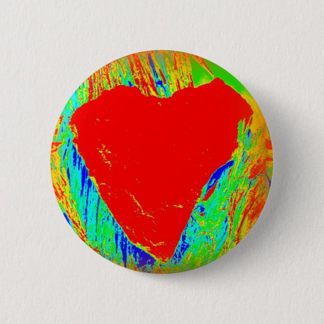 abstrakter roter Knopf Button (Vorderseite)