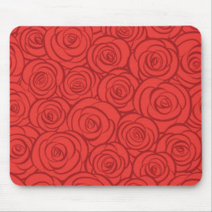 Abstrakter roter Rosen Hintergrund Mousepad