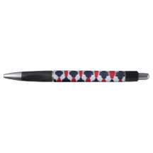 Abstrakter roter schwarzer Stift