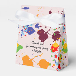 Abstrakter Roter Spritzer Malen Geburtstagsfeier Geschenkschachtel