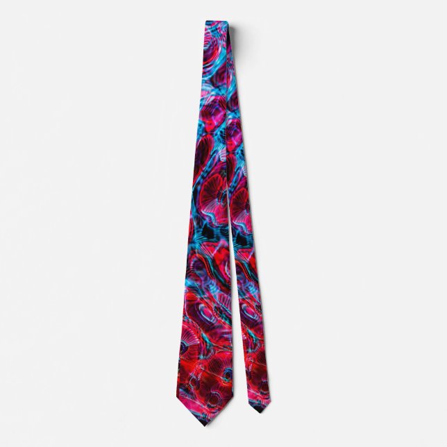 ABSTRAKTER ROTER UND BLAUER STIL KRAWATTE (Vorderseite)