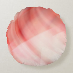 abstrakter roter und rosa Hintergrund mit weißen R Rundes Kissen