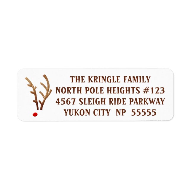 Abstrakter Rotnasen-Rentier (Vorne)