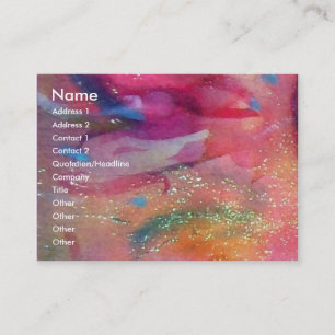 ABSTRAKTER RUBIN, helles rotes blaues Rosa Visitenkarte