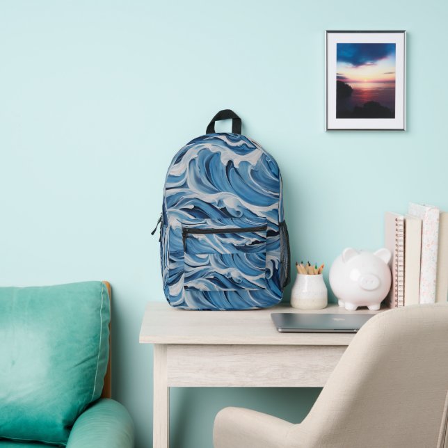 Abstrakter Rucksack für Meereswellen (InSitu)