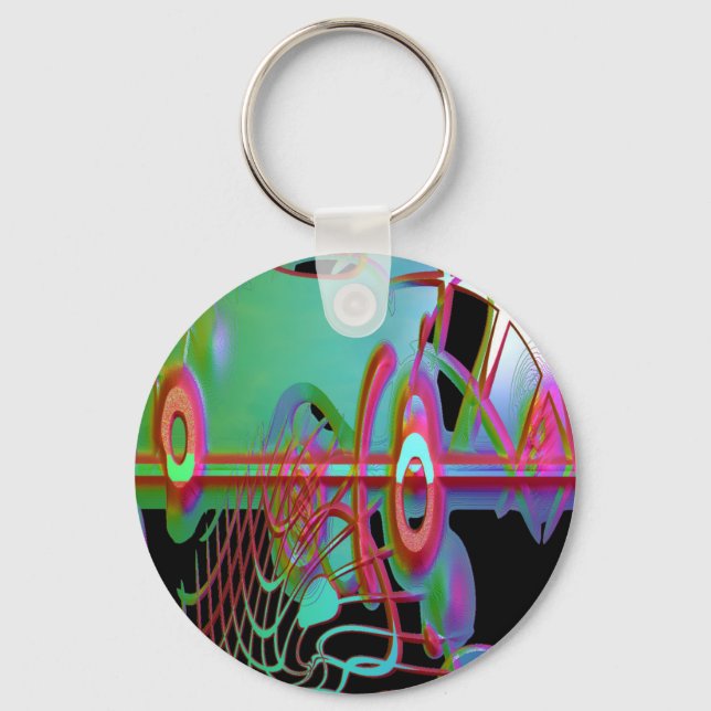 Abstrakter Sammelring Schlüsselanhänger (Vorderseite)